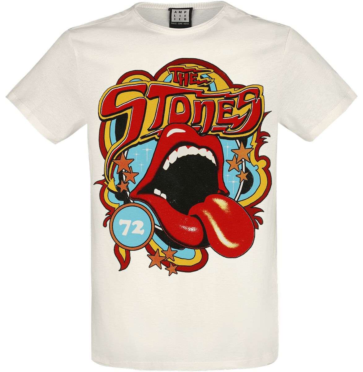 5063666026550 - Amplified Collection - Vintage Tongue 77 T-Shirt altweiß in S