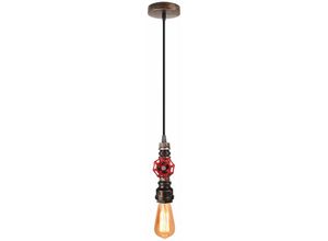 5080300185114 - Pendelleuchte Vintage Wasserrohr Konleuchter Hängelampe im Industri Stil Art Deco Metall Eisen Lampe E27 Fassung für Loft Bar Wohnzimmer Esszimmer