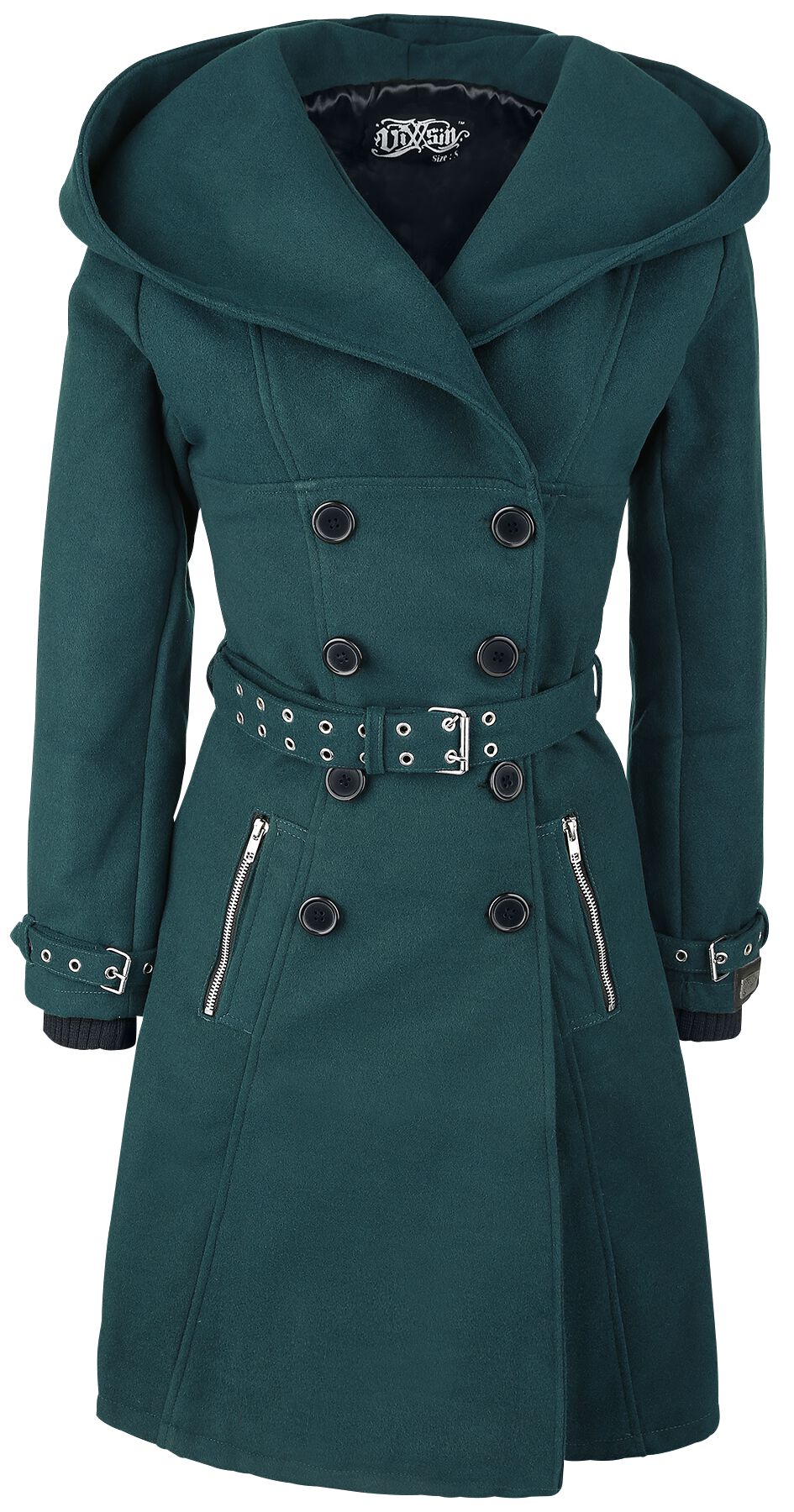 5081944357240 - Decay Coat Wintermantel petrol in XL 5081944357240 - Decay Coat Wintermantel petrol in XL