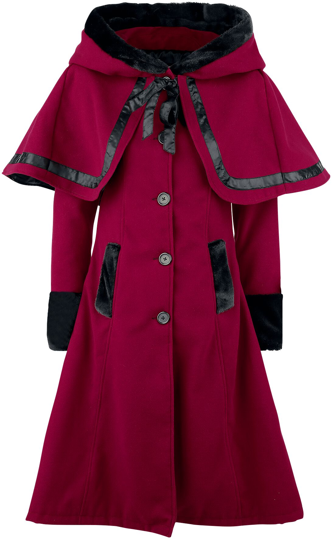 5081944357363 - Elena Coat Wintermantel rot in XL 5081944357363 - Elena Coat Wintermantel rot in XL