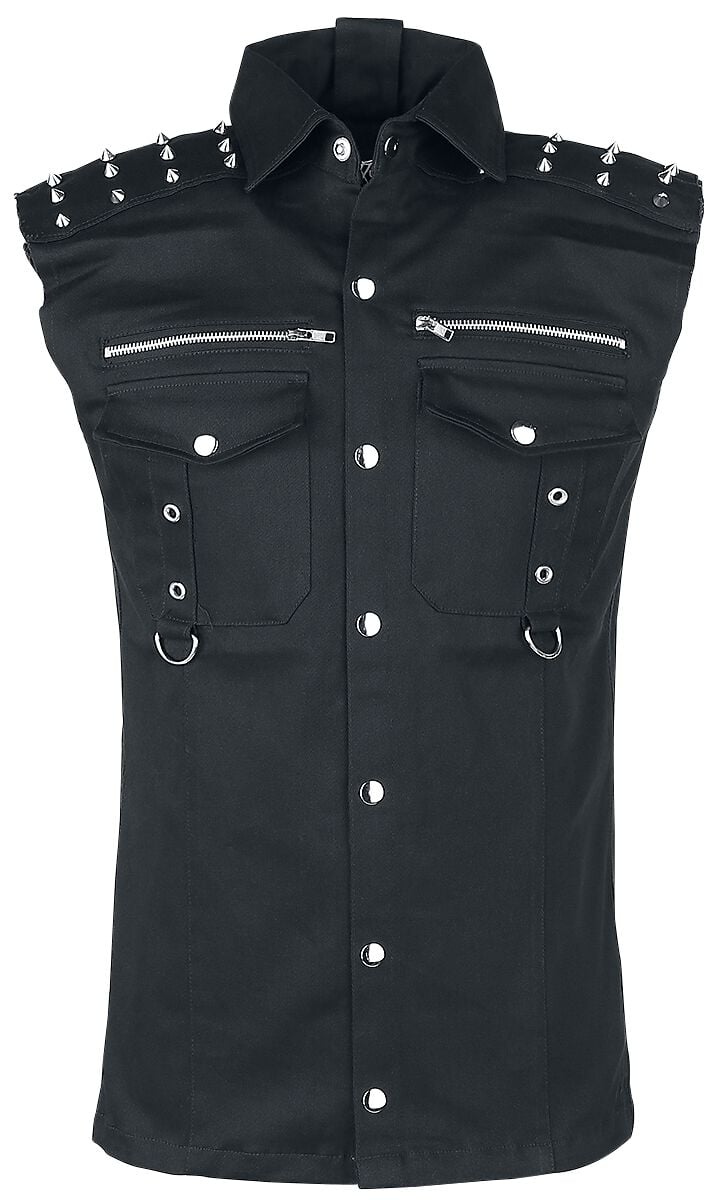 5081944361049 - Ronnie Kurzarmhemd schwarz in XL