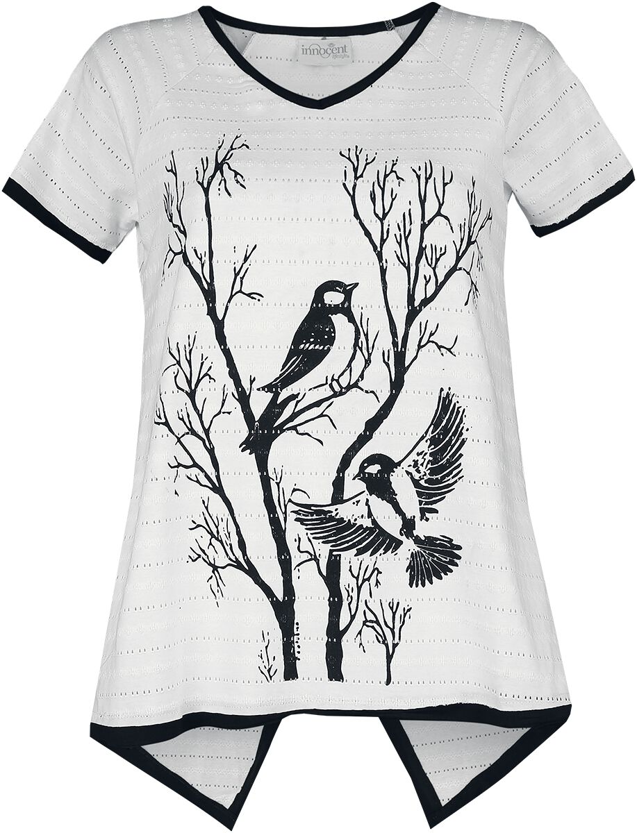 5081944437805 - Innocent Samenta Top T-Shirt weiß schwarz in S