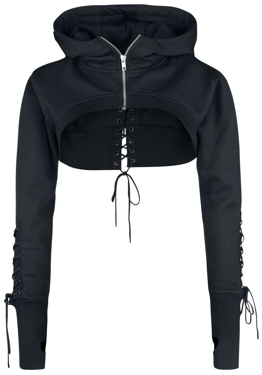 5081944449792 - Ebony Bolero Kapuzenjacke schwarz in M 5081944449792 - Ebony Bolero Kapuzenjacke schwarz in M