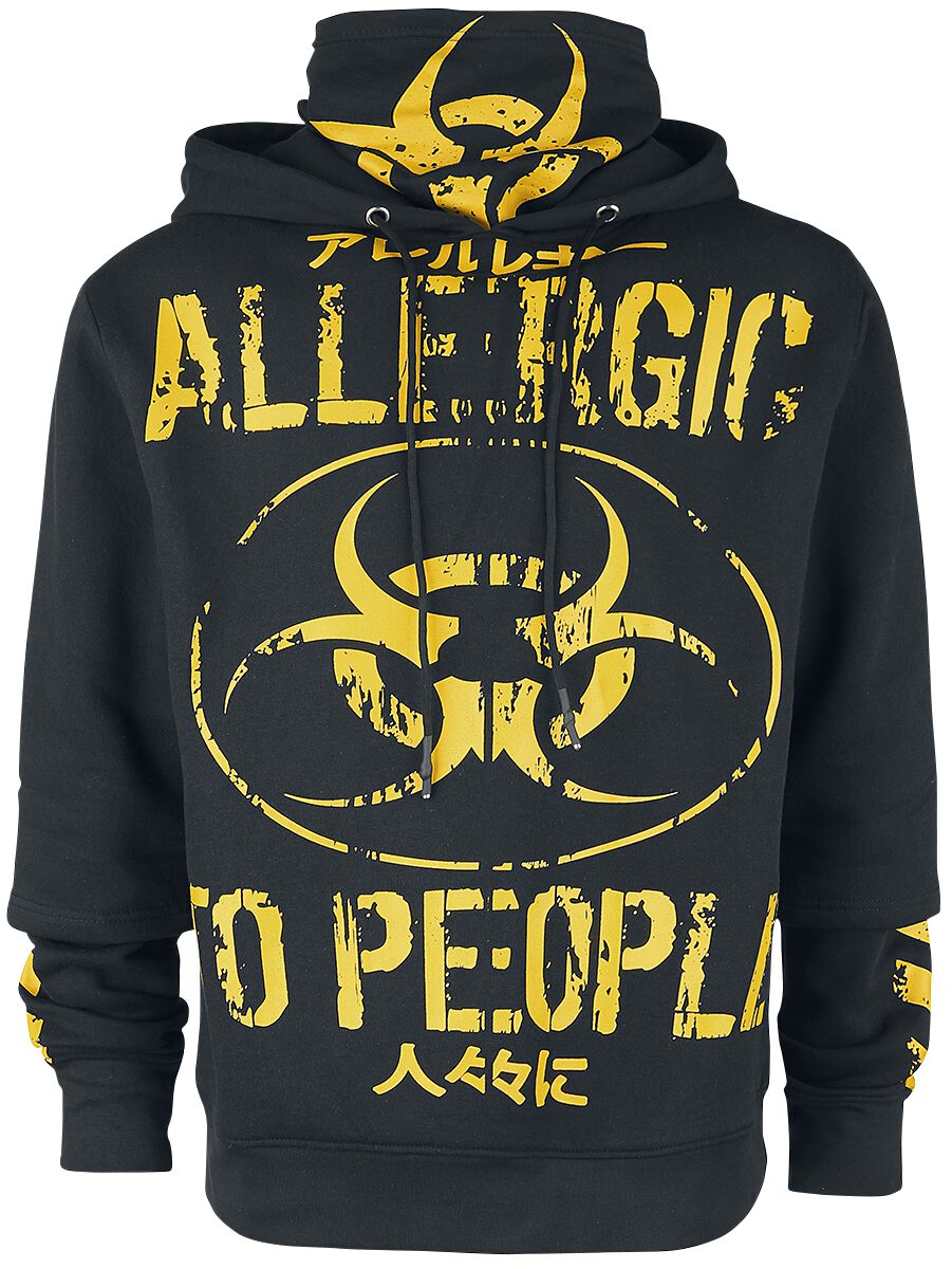 5081944471595 - Allergic Hood Kapuzenpullover schwarz in S