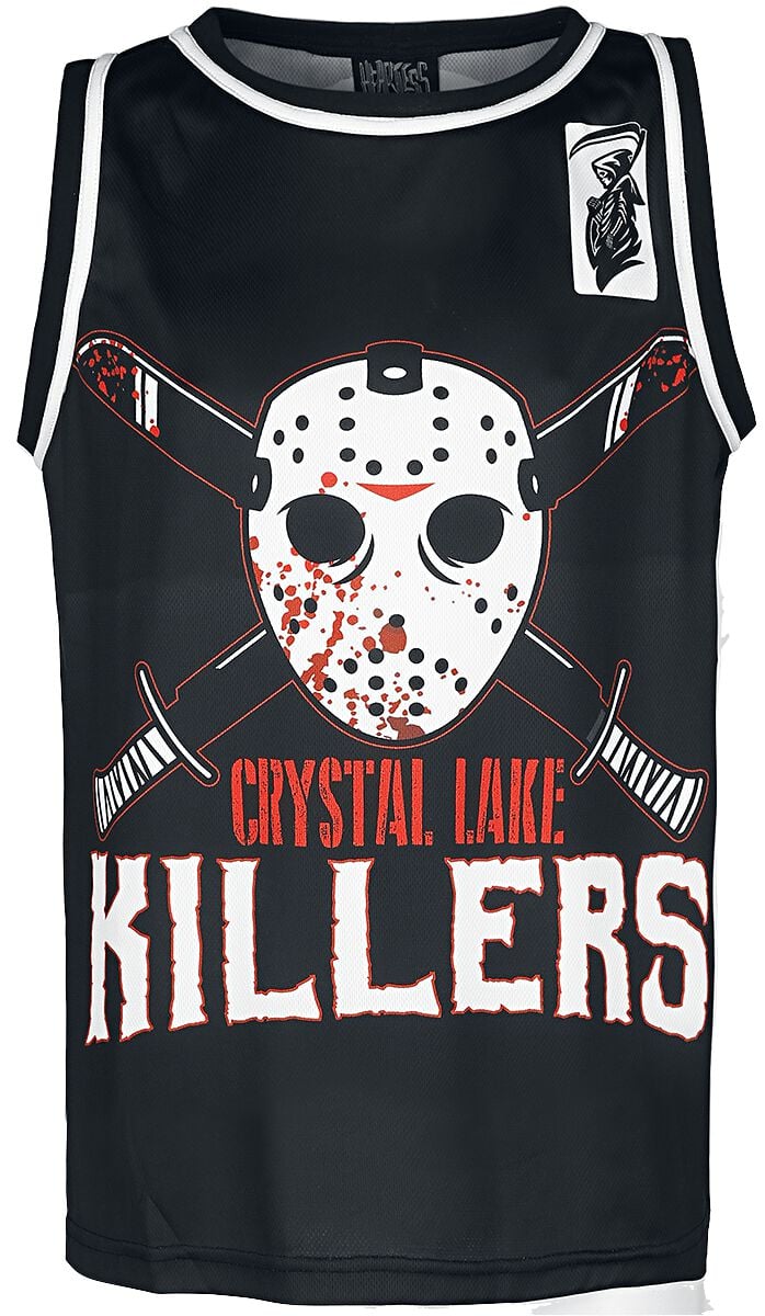 5081944479911 - Crystal Lake Killers Trikot schwarz weiß rot in L 5081944479911 - Crystal Lake Killers Trikot schwarz weiß rot in L