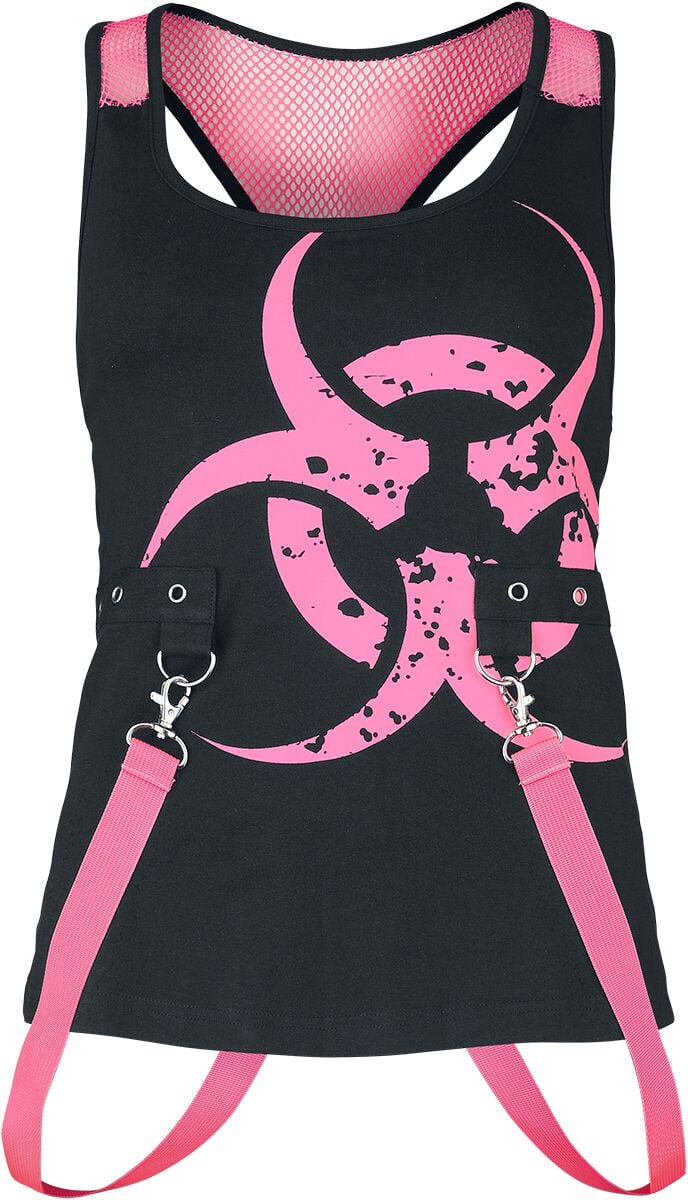 5081944489989 - Danger Zone Top Top schwarz pink in L 5081944489989 - Danger Zone Top Top schwarz pink in L