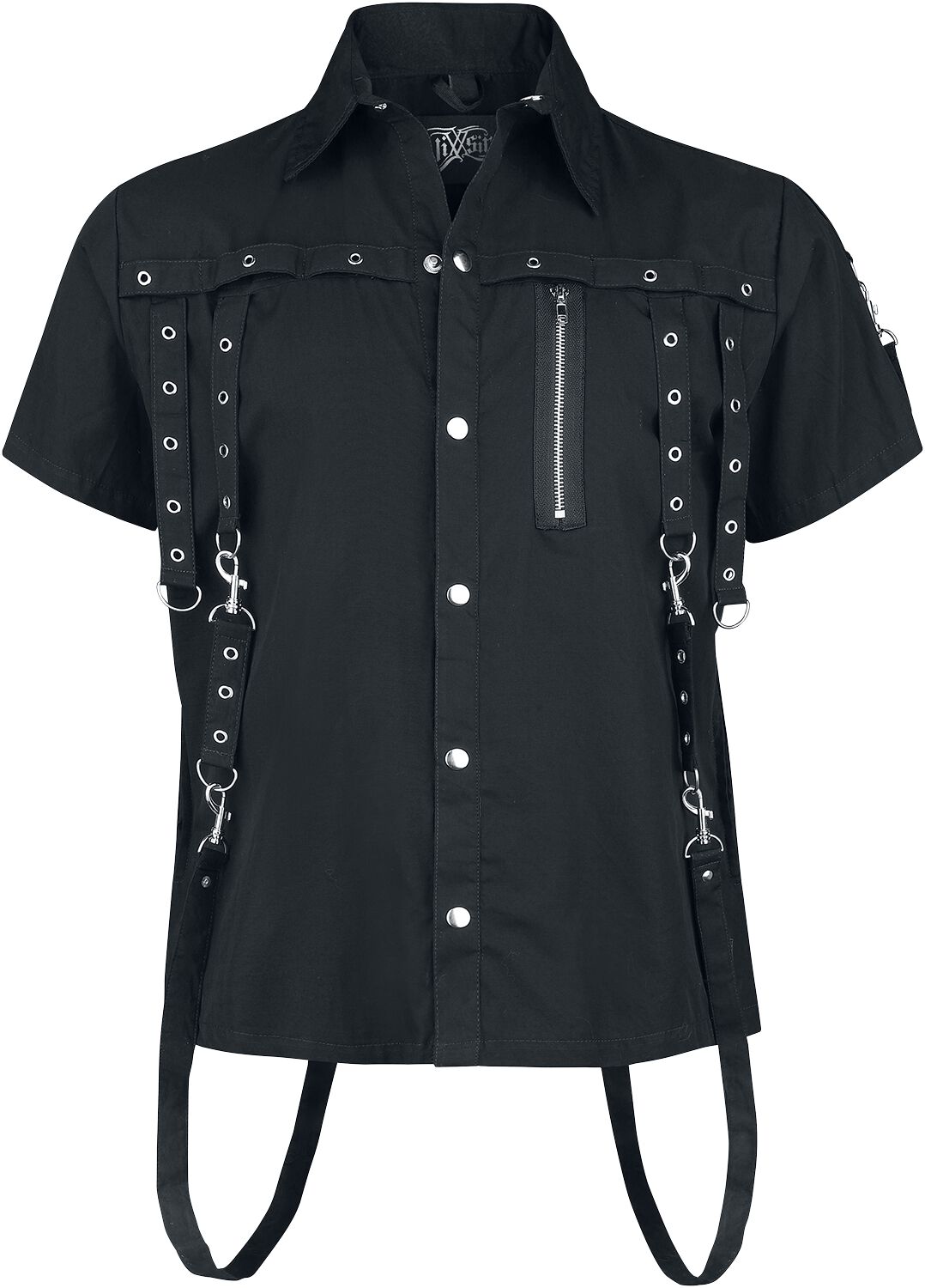 5081944508925 - Cassius Shirt Kurzarmhemd schwarz in XXL