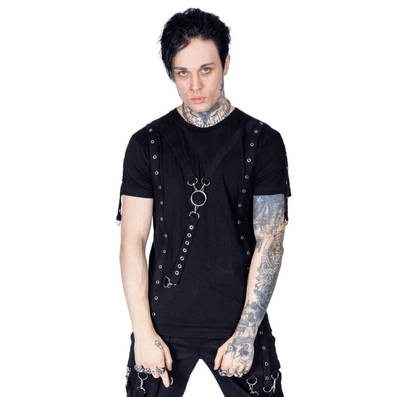5081944511437 - THADDEUS TOP MENS BLACK T-Shirt schwarz in XXL 5081944511437 - THADDEUS TOP MENS BLACK T-Shirt schwarz in XXL