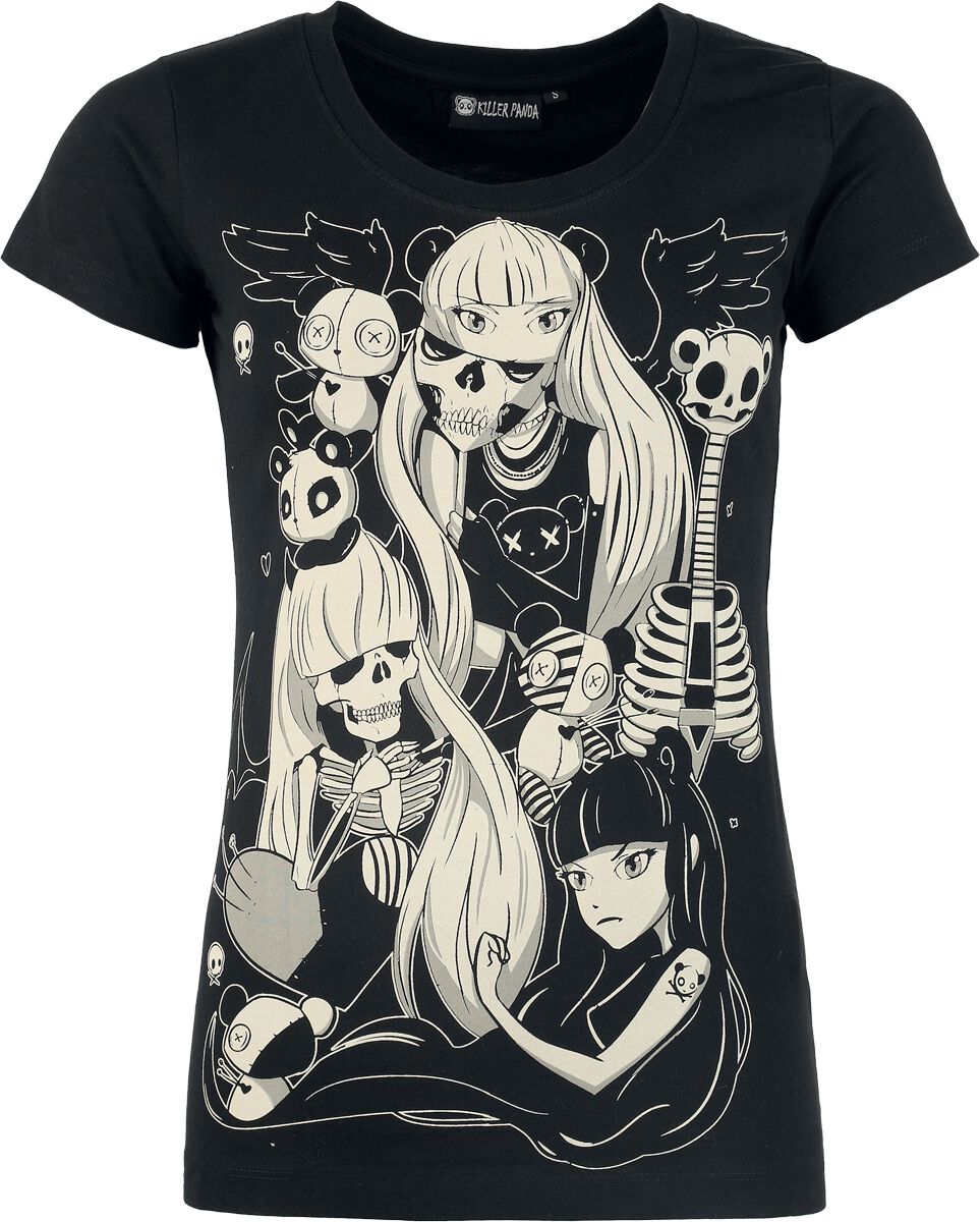 5081944516272 - Death Metal Panda T T-Shirt schwarz in M