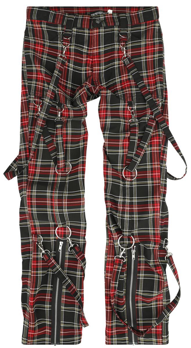 5081944519020 - Raffiel Pants Stoffhose schwarz rot in W38L34