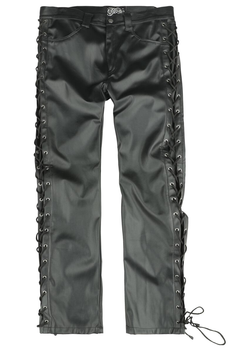 5081944531657 - Maximus Pants Kunstlederhose schwarz in W32L34