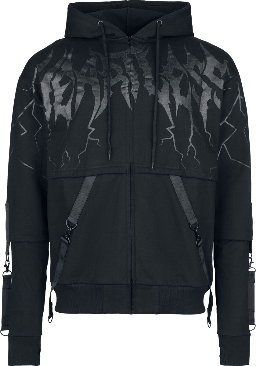 5081944538281 - Lightning Hood Kapuzenjacke schwarz in S