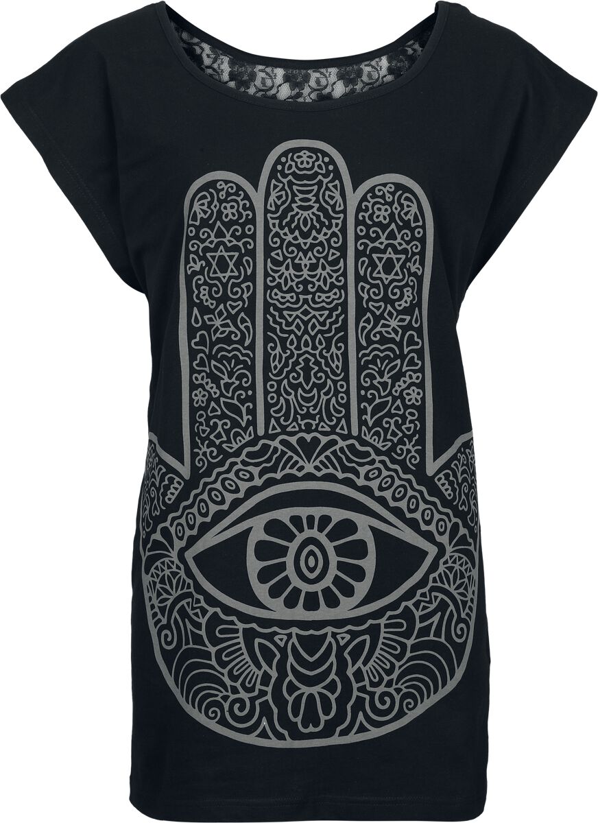 5081944541045 - Innocent Mystic Top T-Shirt schwarz in M