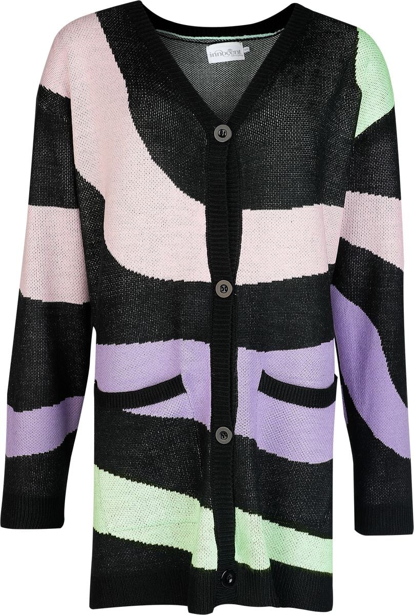 5081944552027 - Innocent Tidal Cardigan Cardigan schwarz multicolor in S