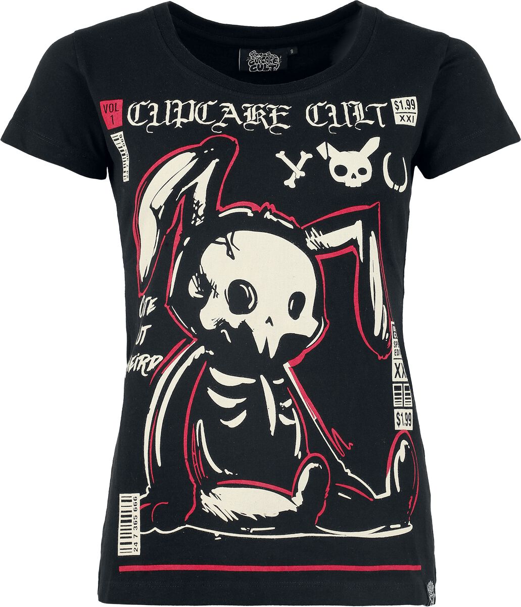 5081944554021 - Comic Bunny T-Shirt T-Shirt schwarz in S 5081944554021 - Comic Bunny T-Shirt T-Shirt schwarz in S