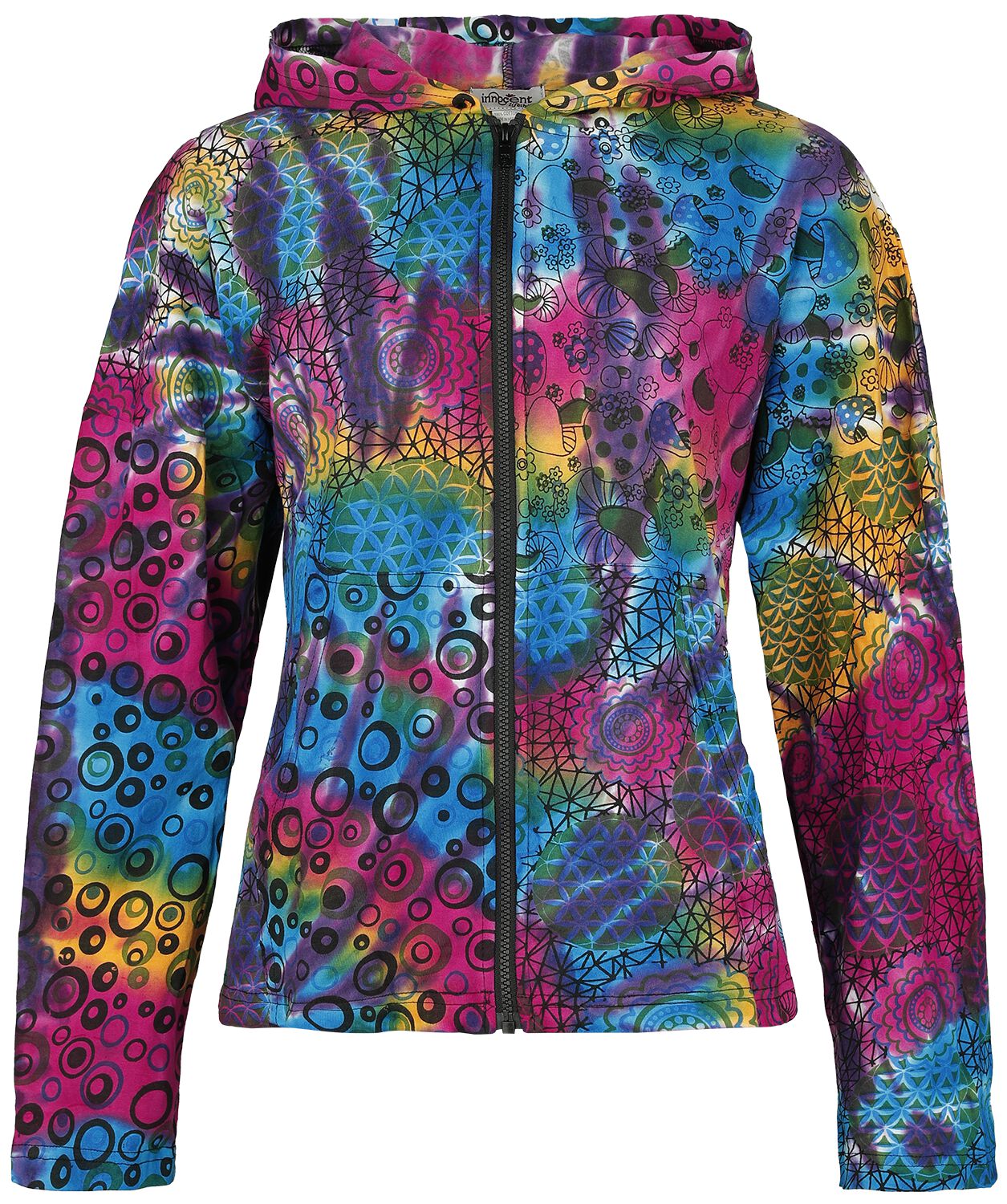 5081944556865 - Innocent Sinker Tie Dye Hood Kapuzenjacke multicolor in S