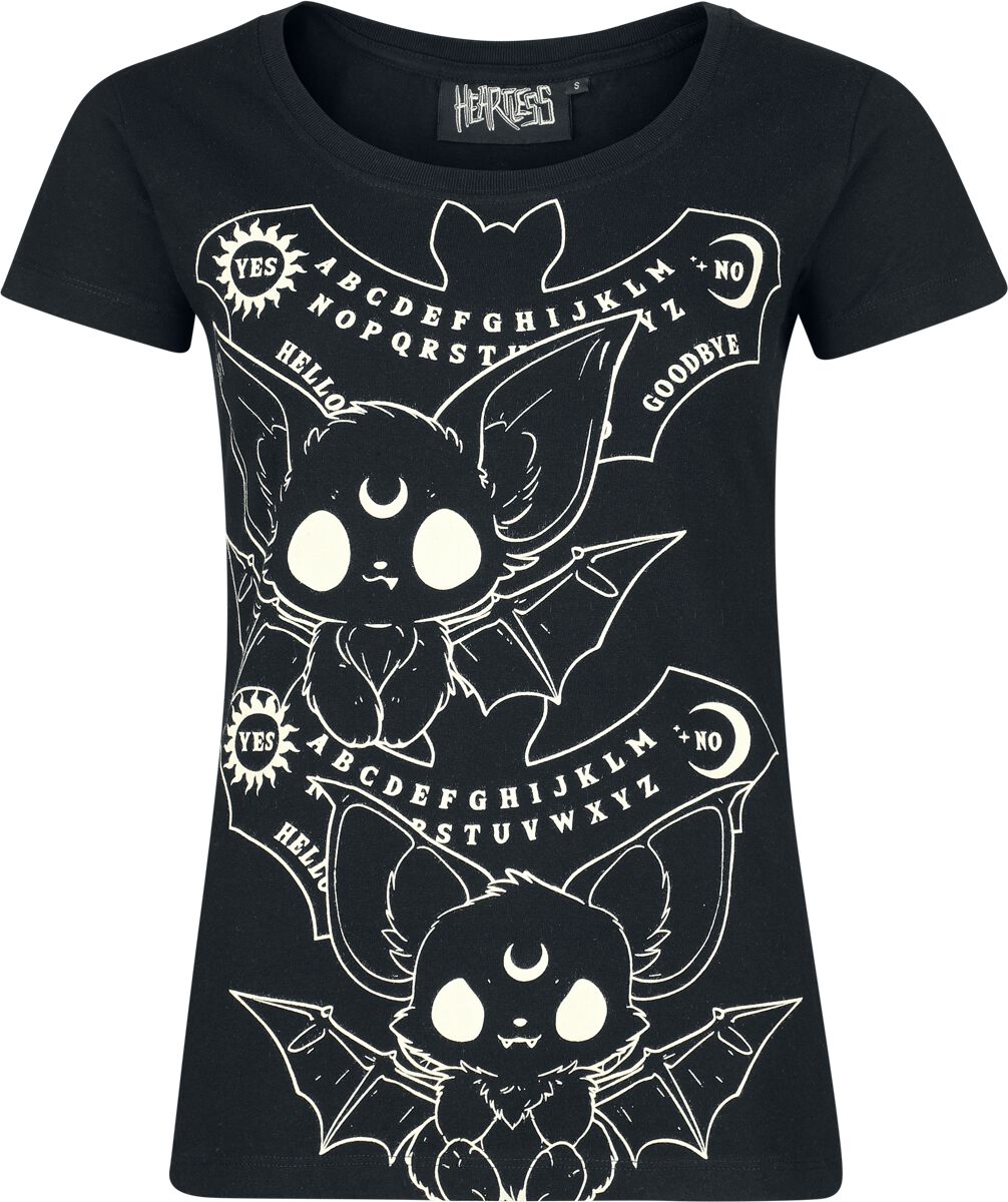 5081944558708 - Ouija Bats T Shirt T-Shirt schwarz in XS