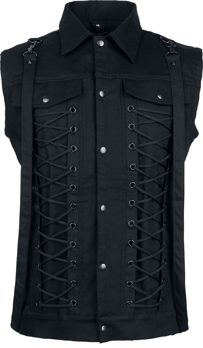 5081944559545 - Nolen Vest Mens Black Weste schwarz in L 5081944559545 - Nolen Vest Mens Black Weste schwarz in L