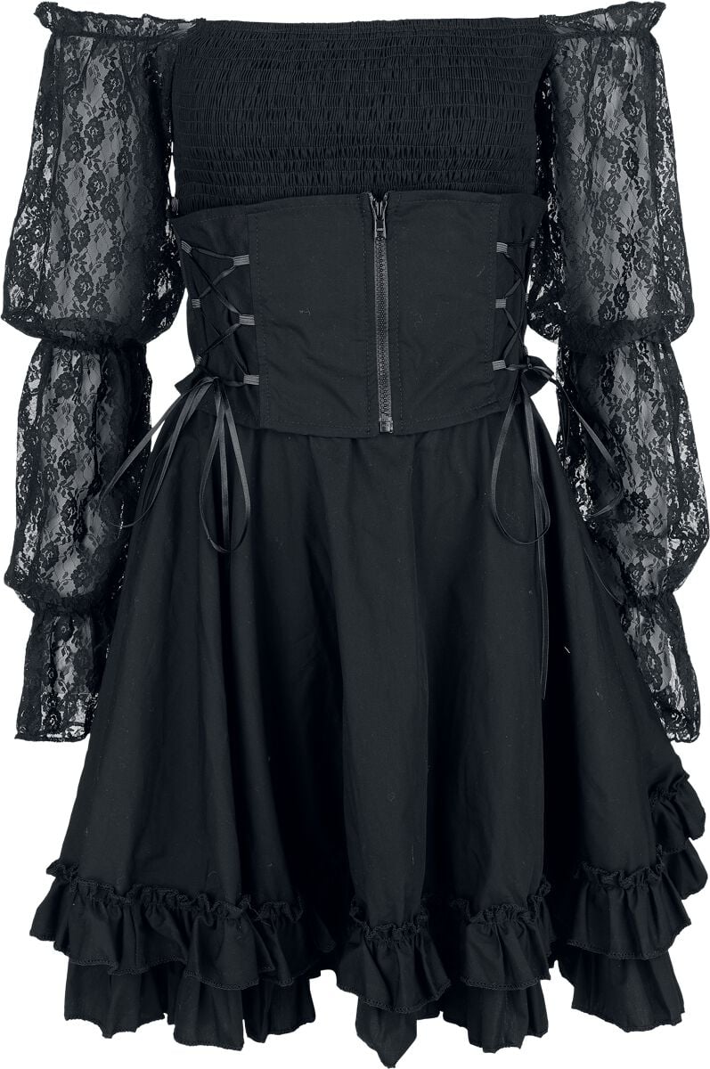 5081944560824 - Kabibi Dress Kurzes Kleid schwarz in XS 5081944560824 - Kabibi Dress Kurzes Kleid schwarz in XS
