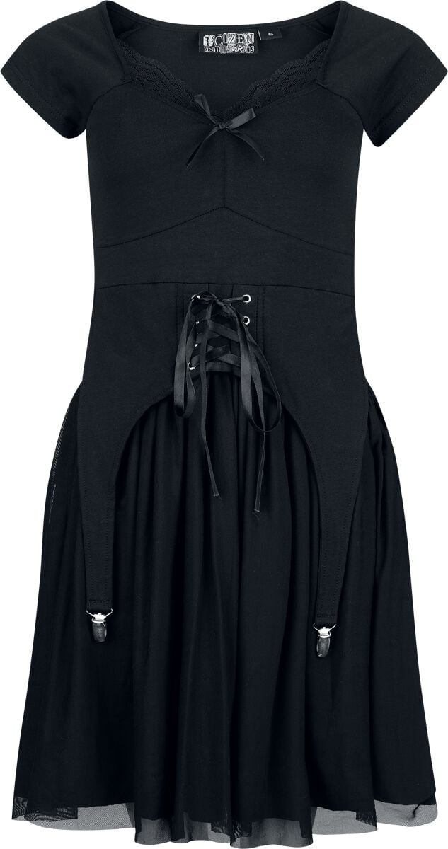 5081944561906 - Katya Dress Mittellanges Kleid schwarz in 3XL