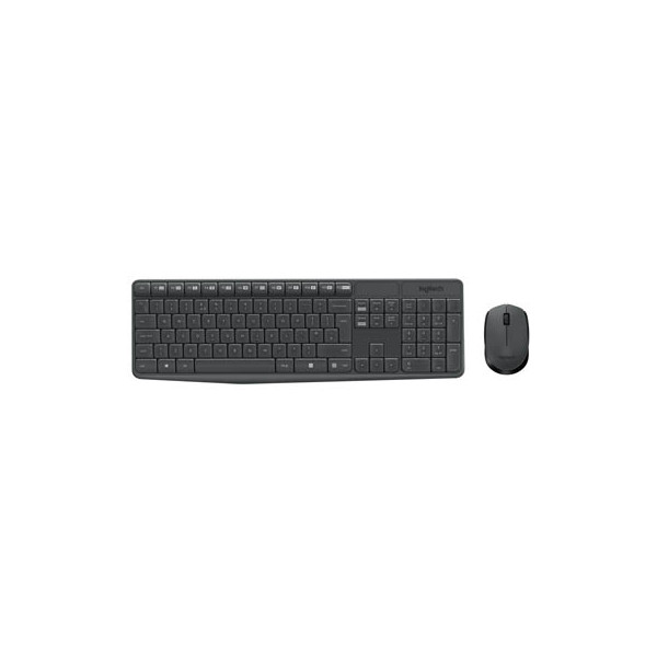 5099206063846 - MK235 Funk Tastatur Maus-Set Spritzwassergeschützt Deutsch QWERTZ Windows® Schwarz