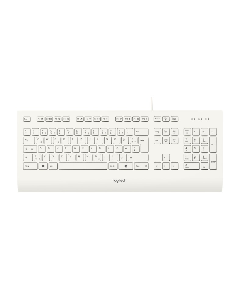 5099206071704 - K280E Pro f  Business - Volle Größe (100%) - Kabelgebunden - USB - QWERTZ - Weiß