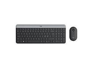 5099206086562 - Slim Wireless Combo MK470 - Tastatur-und-Maus-Set - Nordisch - Graphite