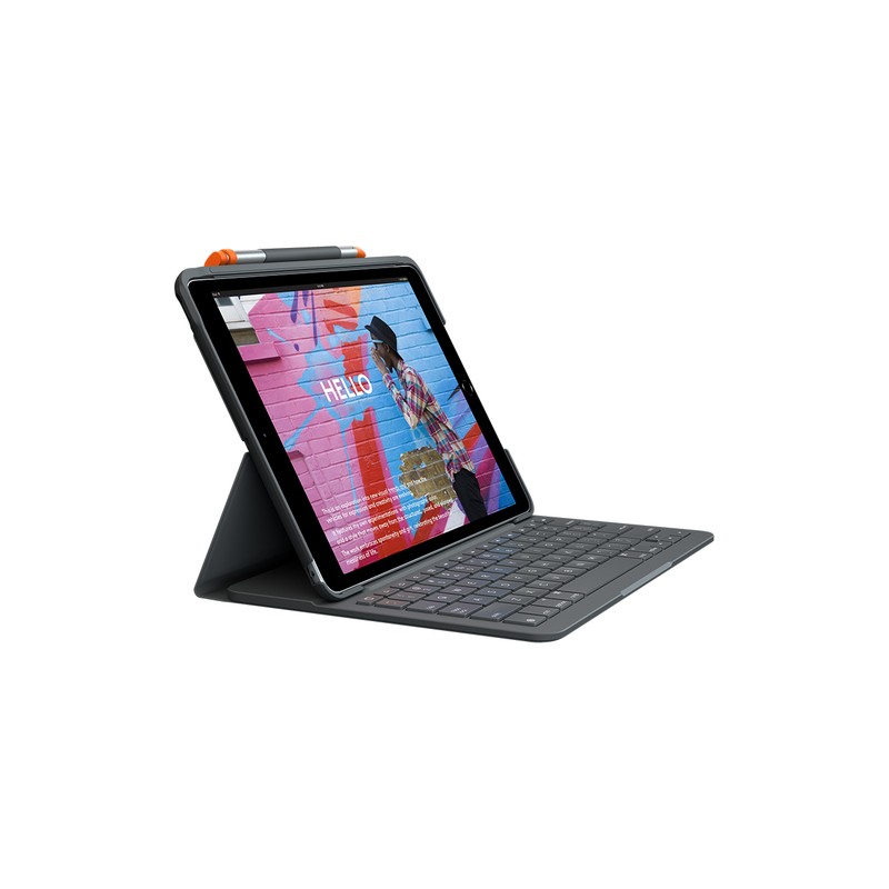 5099206088252 - Slim Folio Tablet-Tastatur mit BookCover Passend für Marke (Tablet) Apple iPad (7 Generation) iPad (8 Generation) iPad (9 Generation)