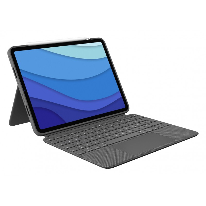 5099206095229 - Combo Touch - Tastatur und Foliohülle - mit Trackpad - hintergrundbeleuchtet - Apple Smart connector - QWERTZ - Deutsch - Oxford Gray - für Apple 2790cm (11) iPad Pro (1 Generation 2 Generation 3 Generation)