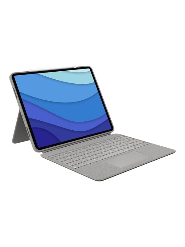 5099206095823 - Combo Touch - Tastatur und Foliohülle - mit Trackpad - hintergrundbeleuchtet - Apple Smart connector - QWERTY - GB - Sand - für Apple 129 iPad Pro (5 Generation)