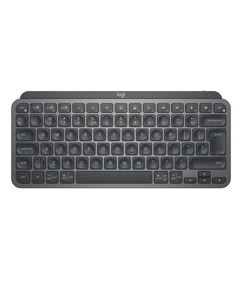 5099206098831 - MX Keys Mini Bluetooth® Tastatur Deutsch QWERTZ Graphit Beleuchtet Geräuscharme Tasten Multipair-Funktion Wiederaufladbar