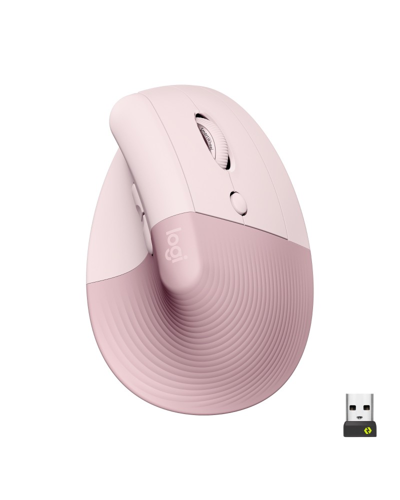 5099206099913 - Lift Vertical Ergonomic Mouse Kabellose ergonomische Maus Bluetooth® Funk Optisch Rose 6 Tasten 4000 dpi Ergonomisch