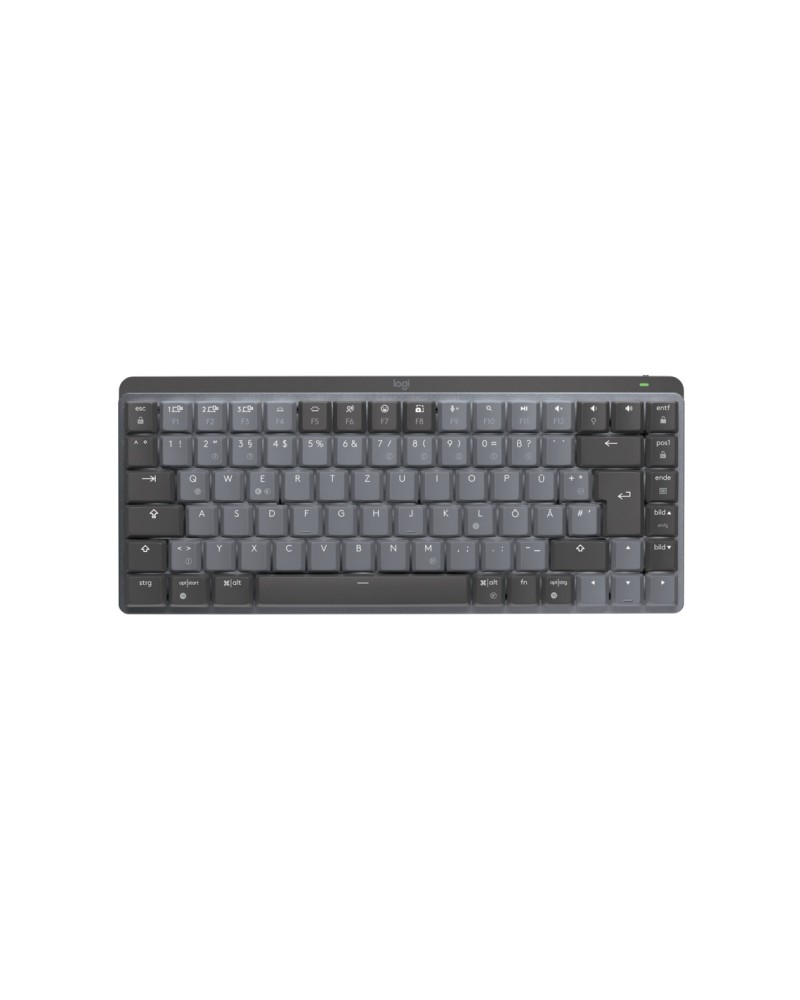 5099206103139 - MX Mechanical Mini (Tacticle Quiet) Bluetooth® Funk Tastatur Deutsch QWERTZ Graphit Abnehmbares Kabel Beleuchtet Wiederaufladbar