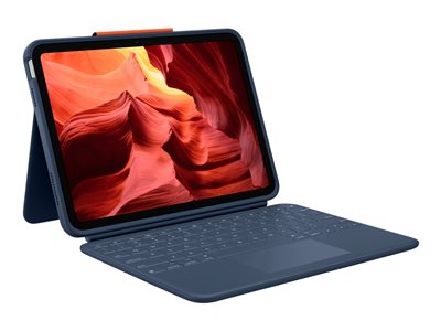 5099206106895 - Rugged Combo 4 Touch - keyboard and folio case - with trackpad Input Device - Tastatur & Folio-Set - Blau