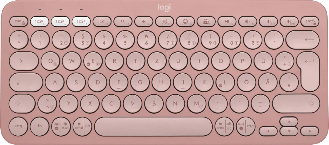 5099206110533 - LOGITECH K380SRO - Funk-Tastatur Bluetooth rosa Win Mac Android