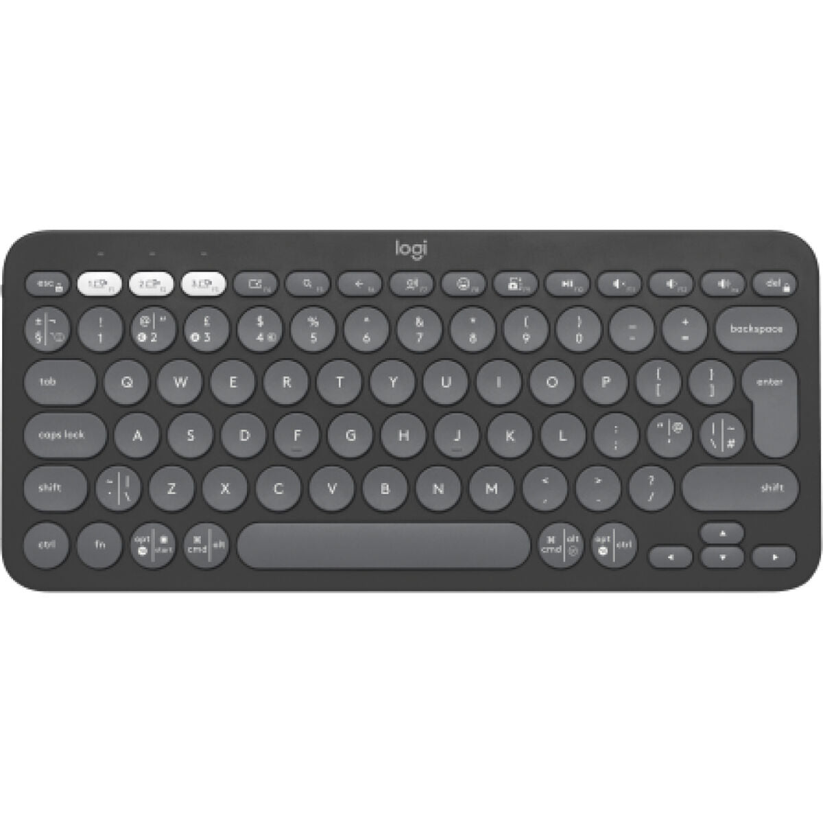 5099206110618 - Drahtlose Tastatur 920-011843 Graphit Qwerty Spanisch QWERTY 5099206110618 - Drahtlose Tastatur 920-011843 Graphit Qwerty Spanisch QWERTY