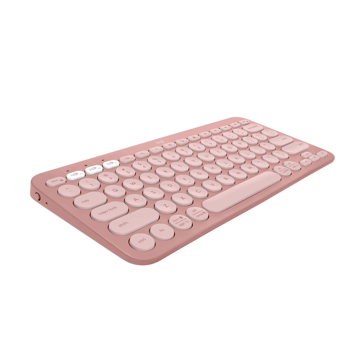 5099206111271 - Drahtlose Tastatur Pebble Keys 2 K380s Qwerty Spanisch Rosa