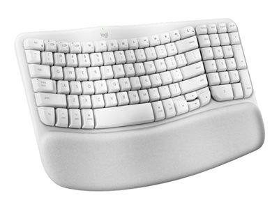 5099206117297 - Wave Keys - Off-White - ND - Ergonomische Tastatur - Nordisch - Weiss