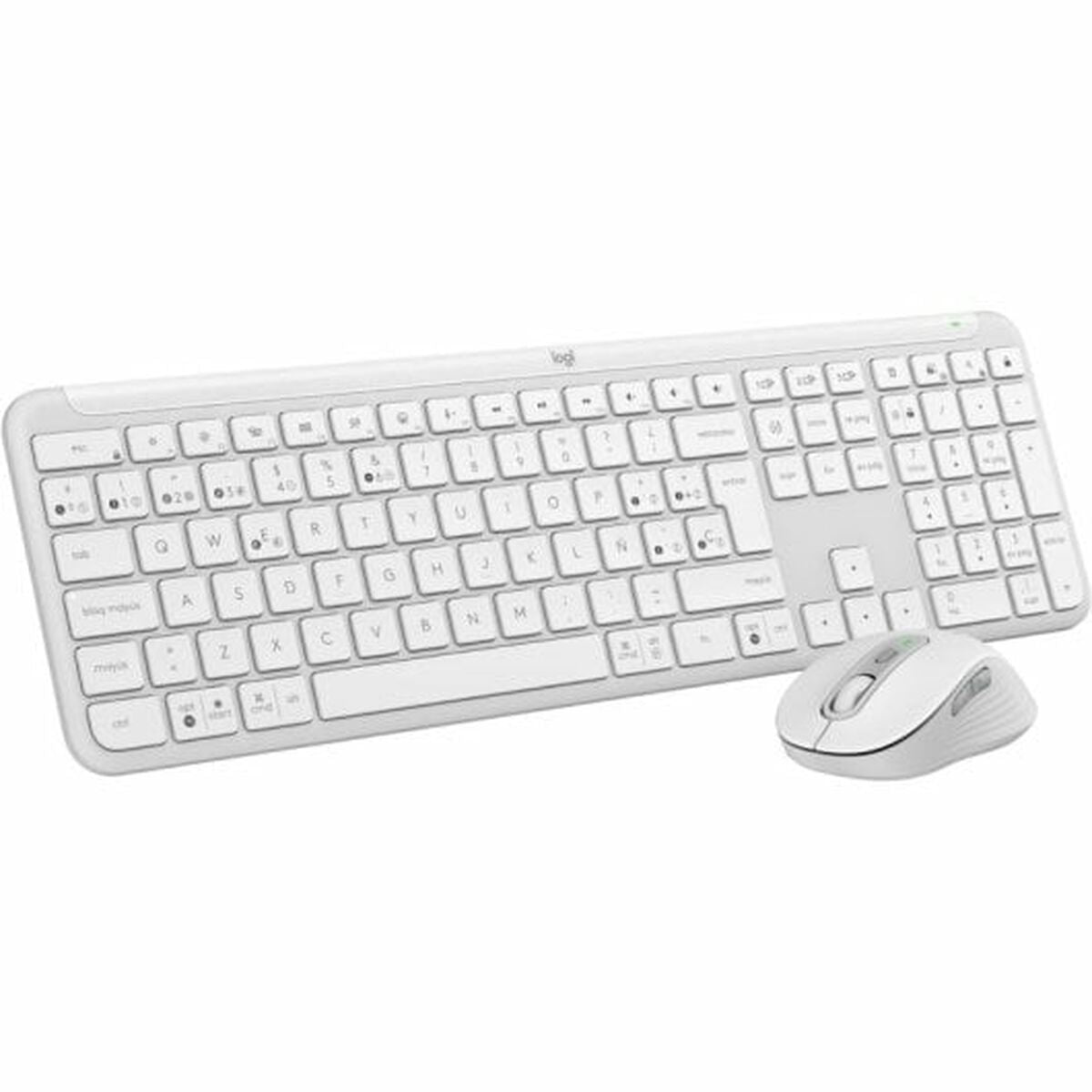 5099206120327 - Tastatur mit Maus 920-012596 Weiß Spanisch QWERTY