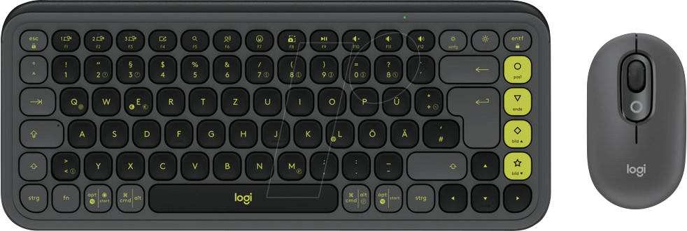 5099206127647 - LOGITECH POPICSW - Tastatur- Maus-Kombination Bluetooth schwarz-grün 5099206127647 - LOGITECH POPICSW - Tastatur- Maus-Kombination Bluetooth schwarz-grün