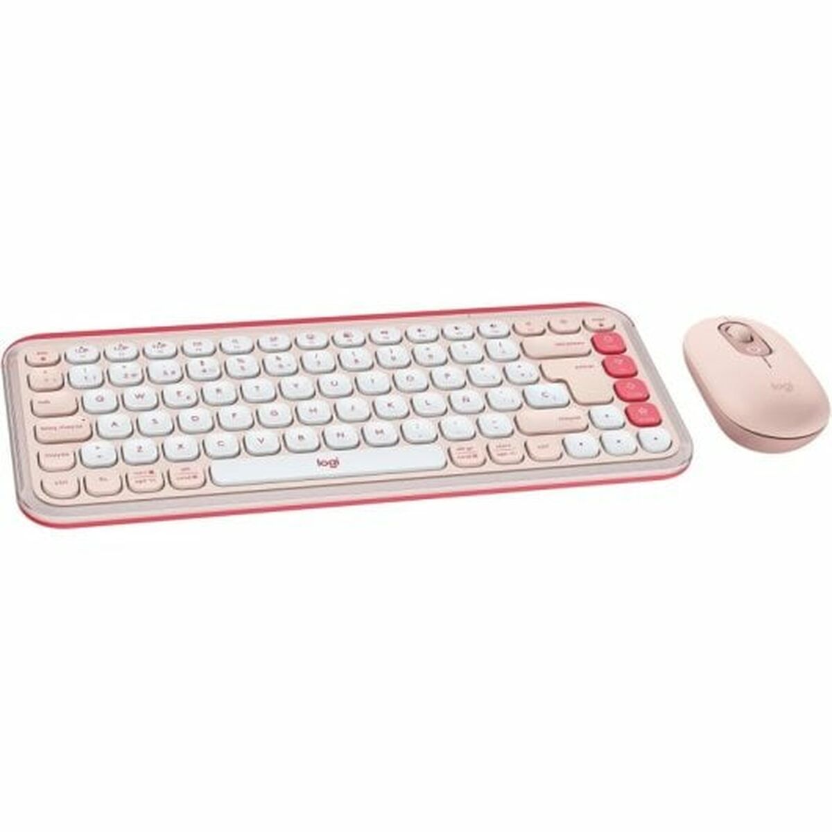 5099206127869 - Tastatur- und Maus --Pop -Symbol spanische QWERTY Pink