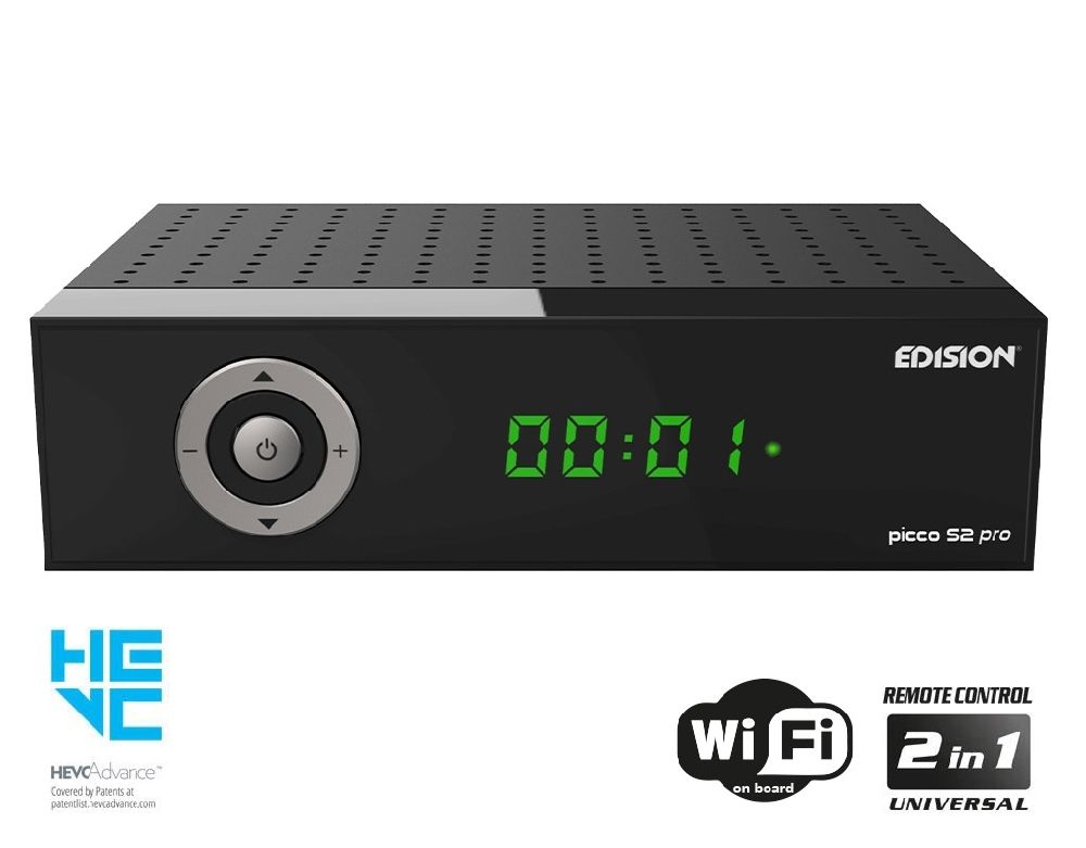 5200378402801 - picco S2 pro Full HD SAT Receiver mit WLAN schwarz