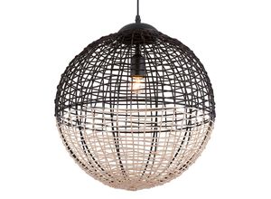 5201769080943 - Hängeleuchte Omicron aus Rattan schwarz beige