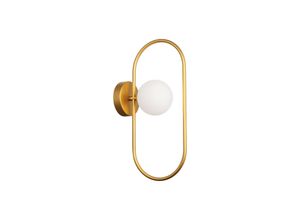 5201769085740 - Wandleuchte Fancy mit Glasschirm gold