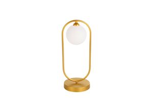 5201769085757 - Tischleuchte Fancy mit Glasschirm gold