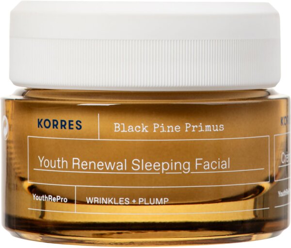 5203069127236 - KORRES Black Pine Primus Erneuernde Nachtcreme gegen Falten 40 ml