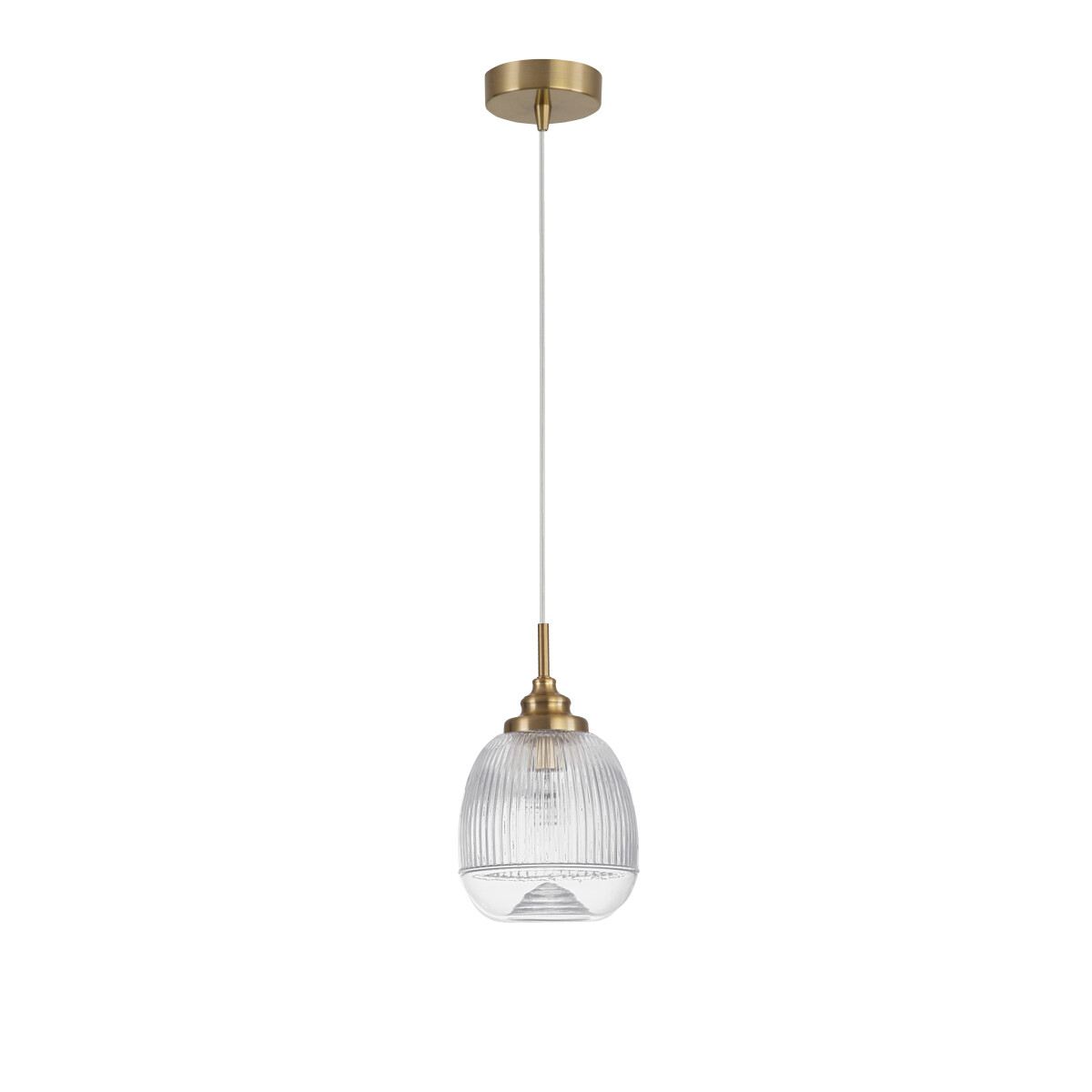 5212017419415 - Pendelleuchte Mond in Transparent und Gold E14 150mm - transparent - Nova Luce