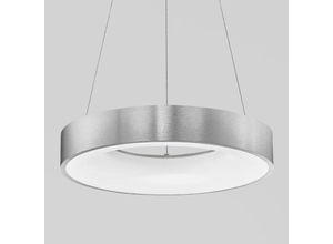 5212017420183 - Led Pendelleuchte Rando Thin in Silber-gebürstet 30W - grey - Nova Luce