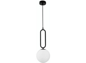 5212017423108 - Pendelleuchte Grus in Schwarz und Weiß E27 510mm - white - Nova Luce