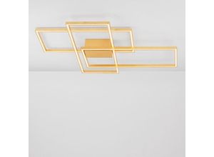 5212017424525 - Nova Luce LED Deckenleuchte Bilbao in Blattgold 3x 183W 3549lm - yellow